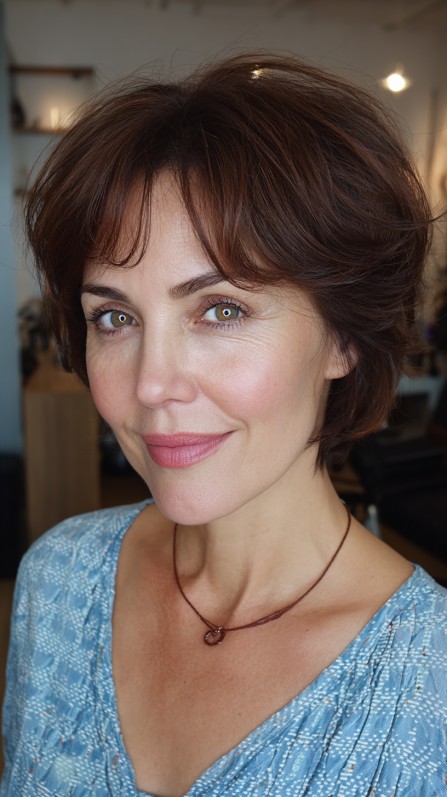 Chic Textured Stacked Bob with Soft Layers