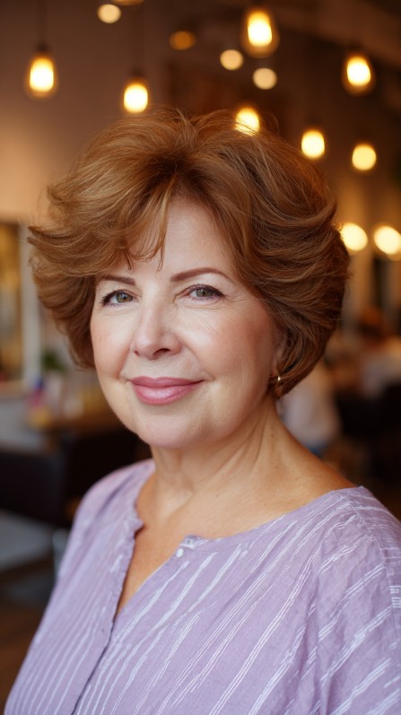 Chic Textured Stacked Cut with Soft Volume