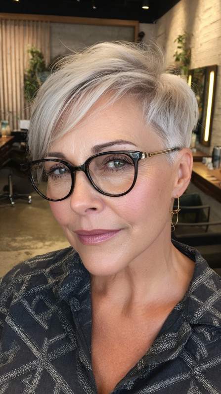 Chic Short Layered Pixie Cut with Textured Volume