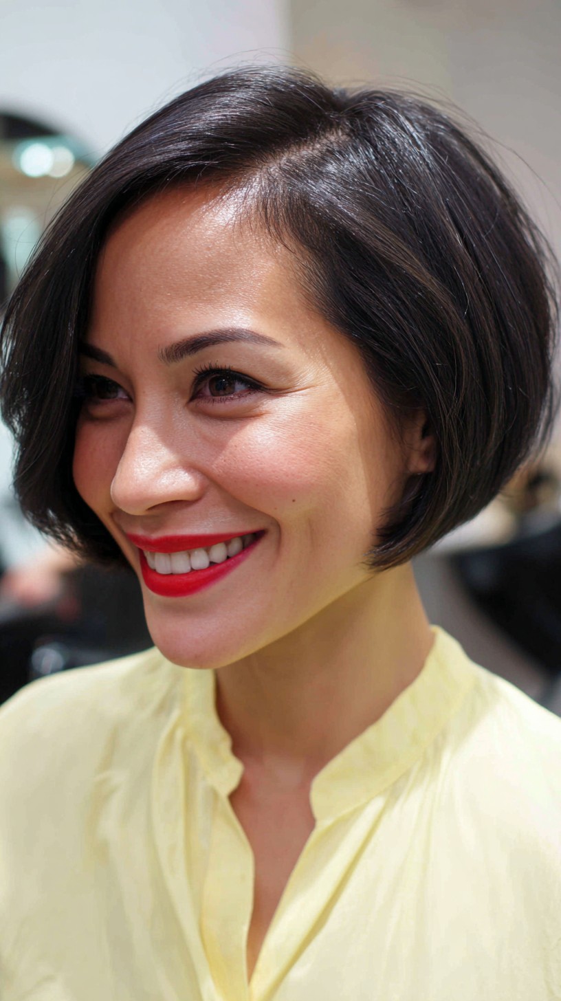 Chic Textured Bob with Subtle Waves