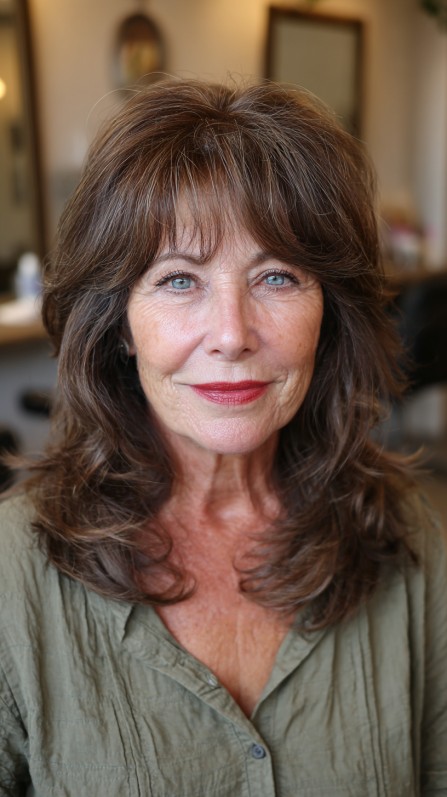 Chic Layered Cut with Soft Face-Framing Layers