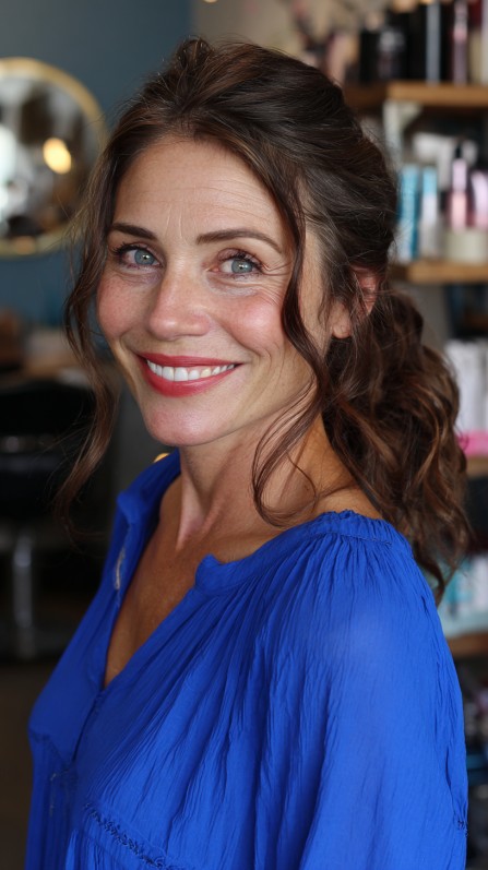 Effortless Loose Waves with Half-Up Twist