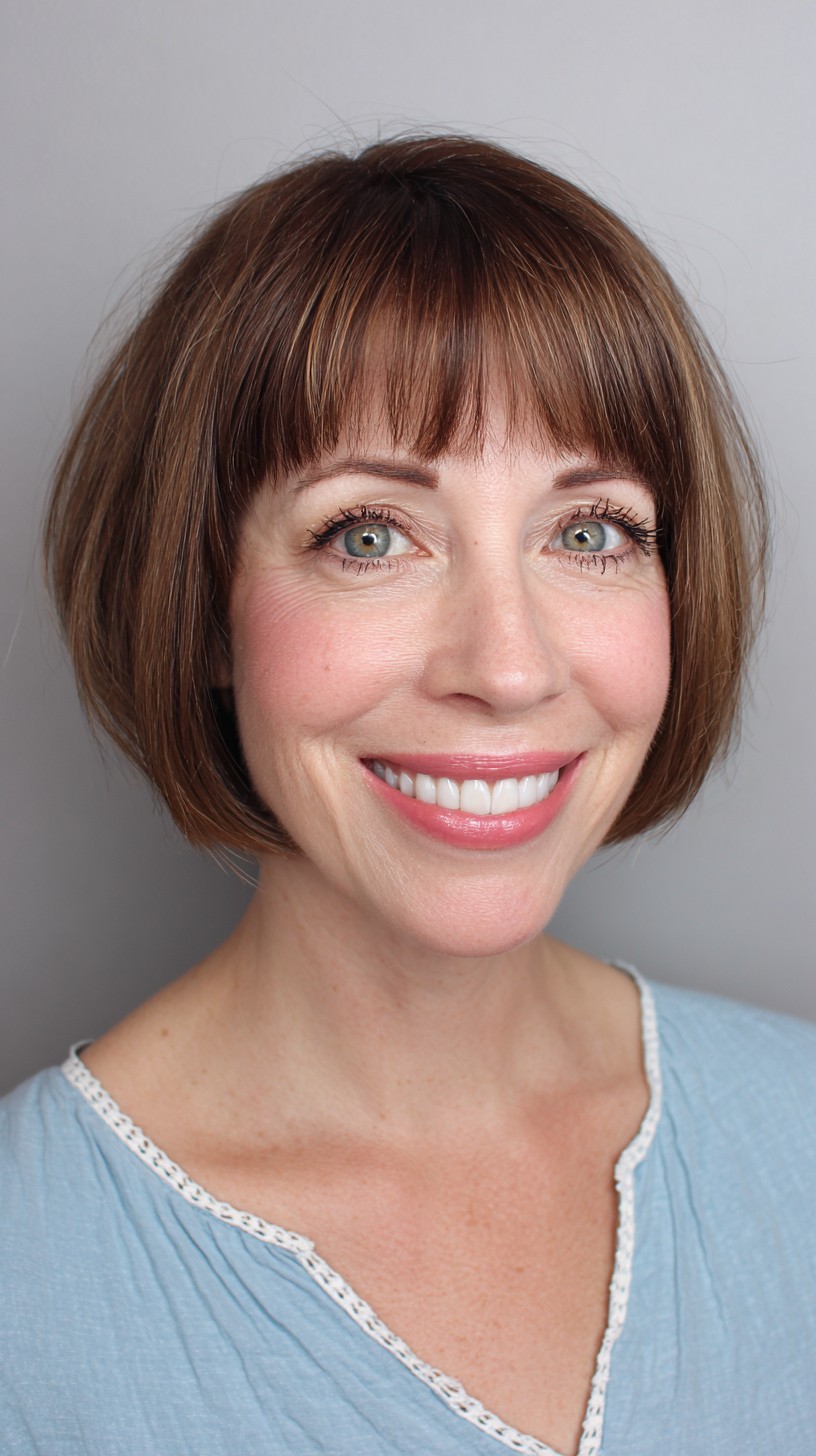 Softly Fringed Classic Bob