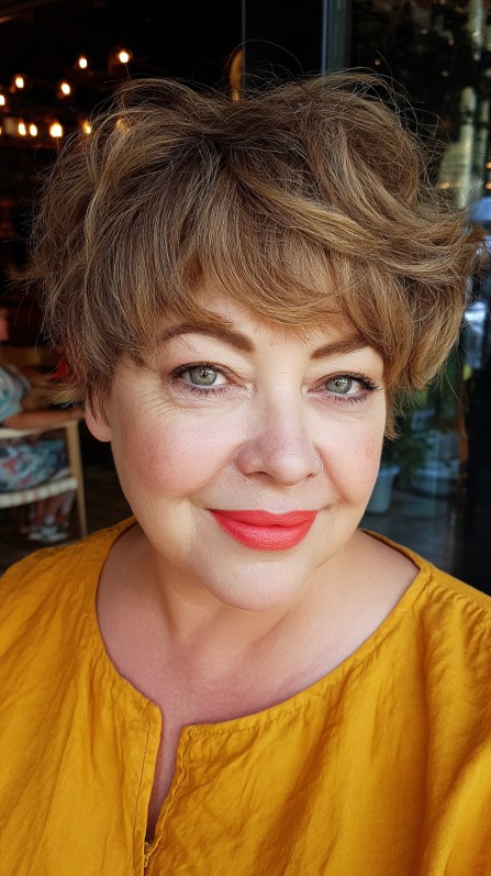 Stylish Tousled Pixie Bob with Dynamic Volume