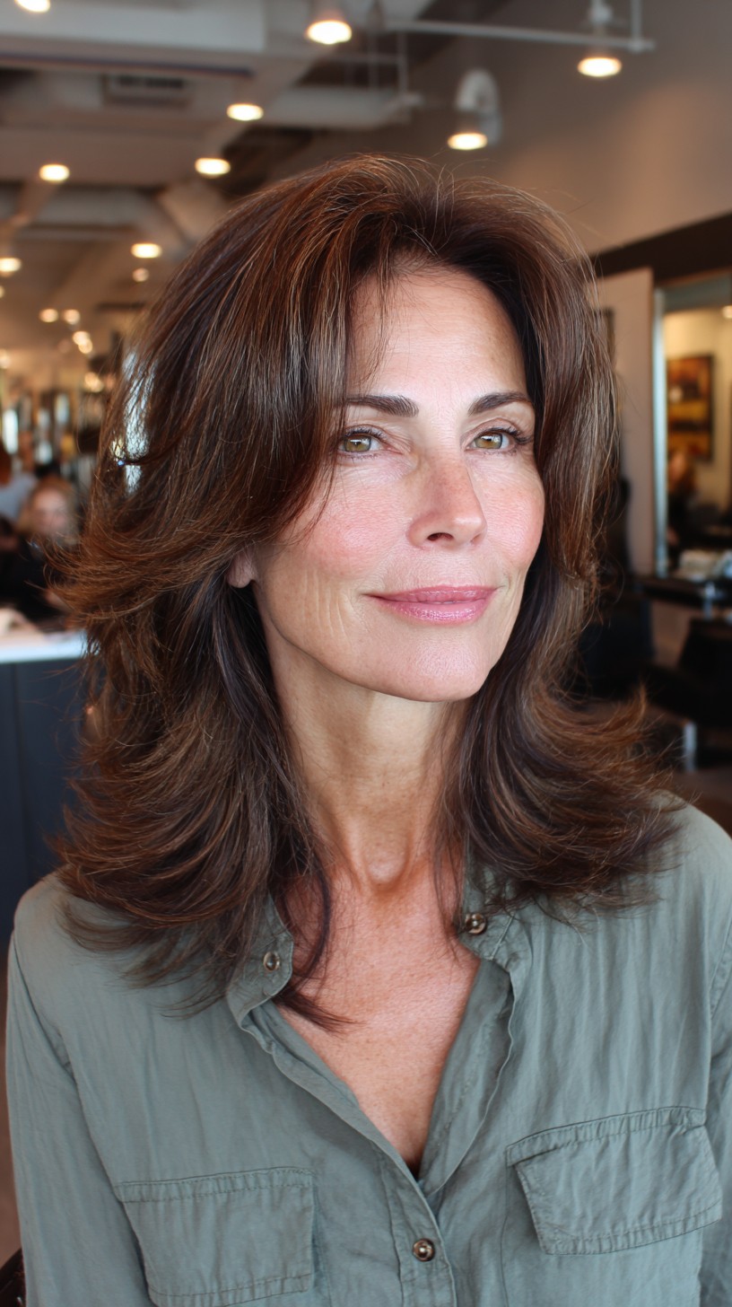 Elegant Layered Cut with Natural Volume