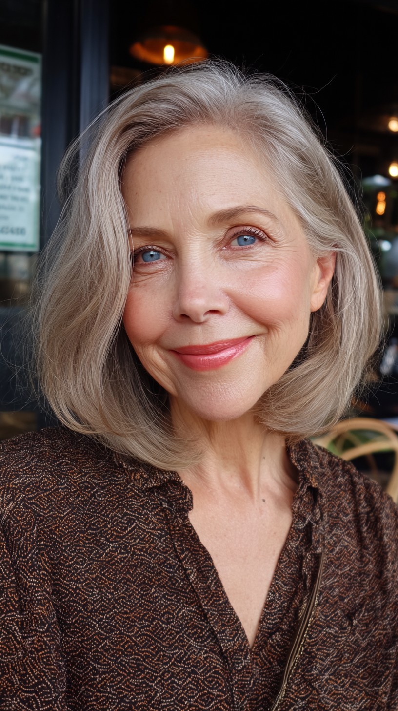 Soft Blended Bob with Gentle Highlights