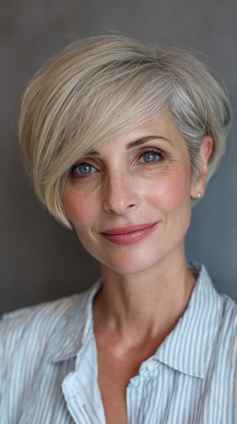 Softly Textured Short Cut with Feathered Layers