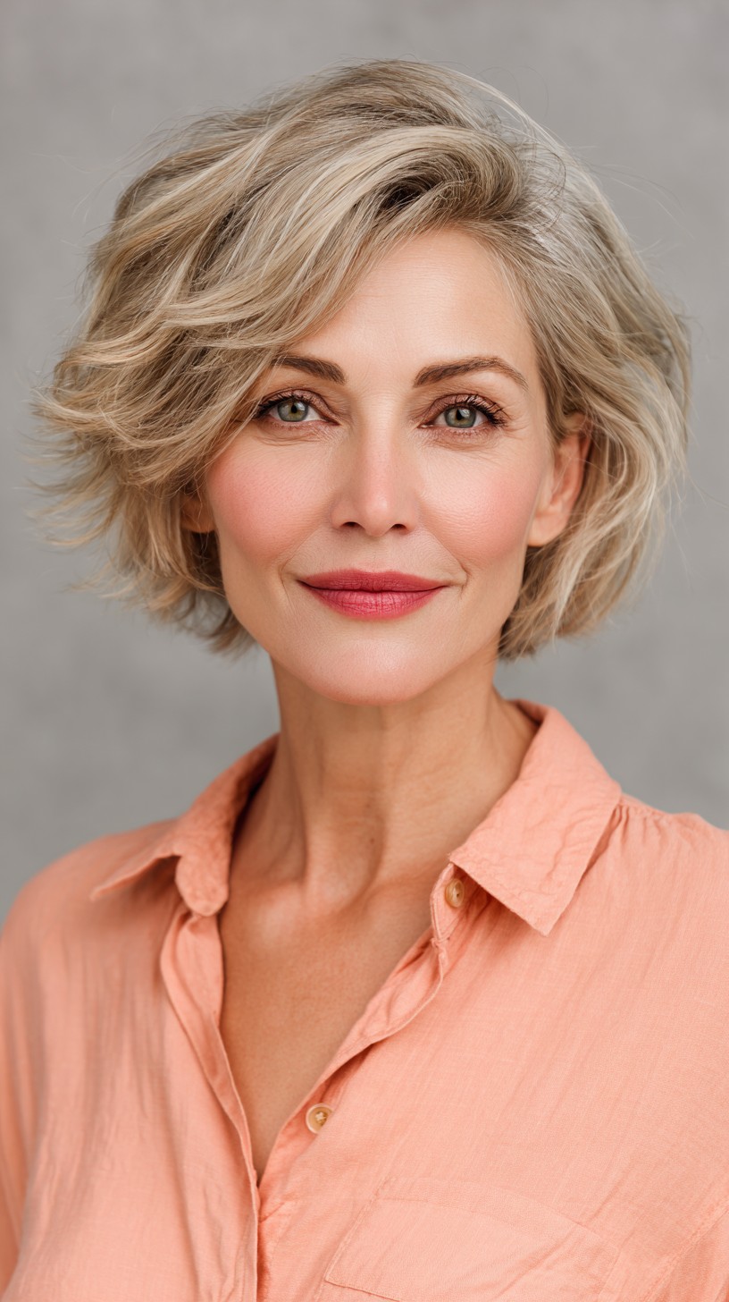 Textured Bob with Soft Waves