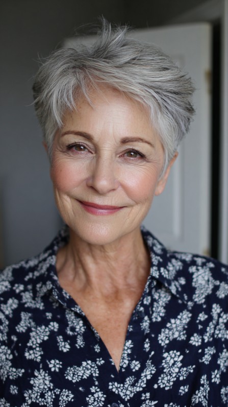 Chic Textured Pixie Cut with Soft Layers