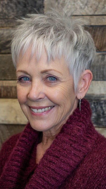 Chic Textured Pixie Cut with Soft Layers
