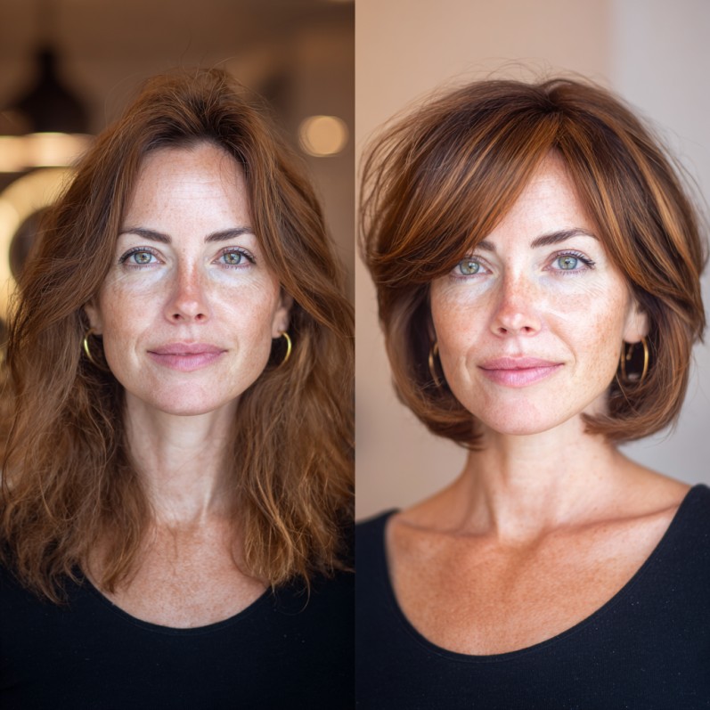 Elegant Textured Bob with Subtle Layers