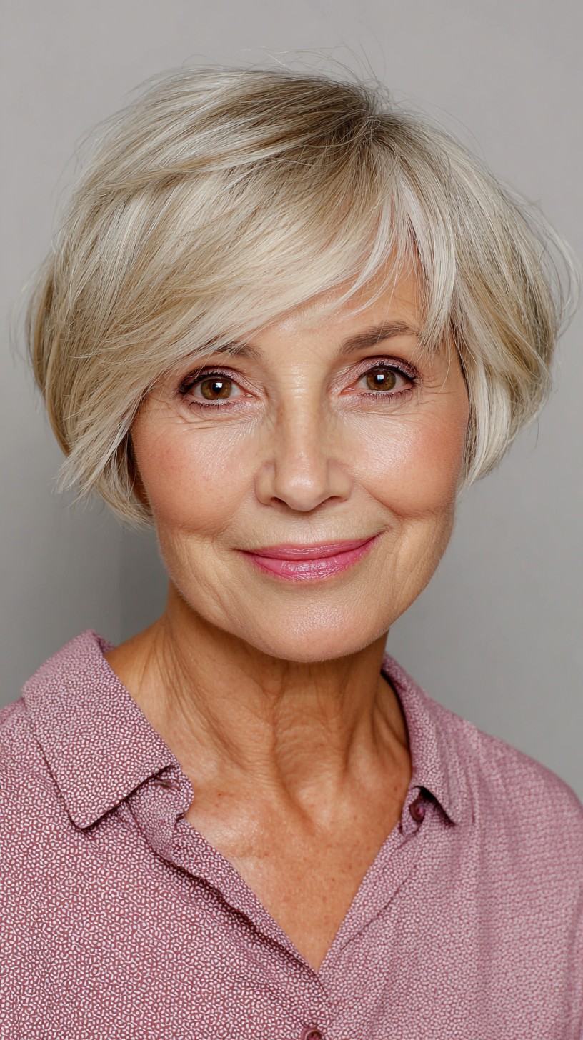 Charming Wispy Bob with Gentle Stacked Layers