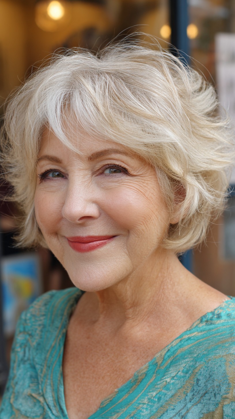 Chic Textured Bob with Feathered Layers