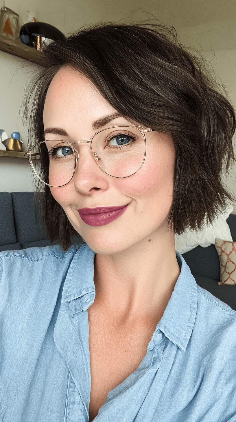 Chic Textured Bob with Modern Edges