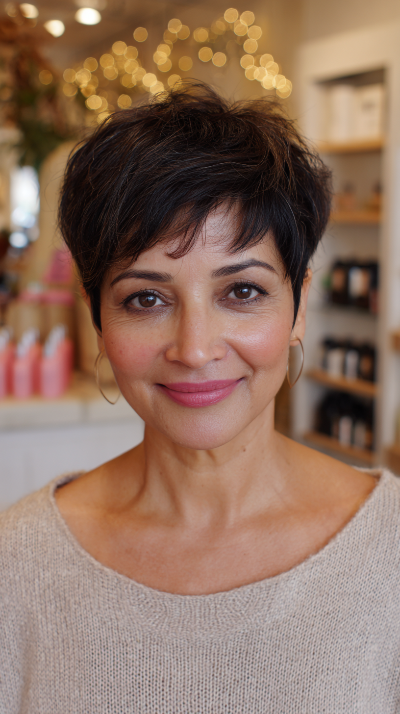 Chic Textured Pixie with Soft Edges