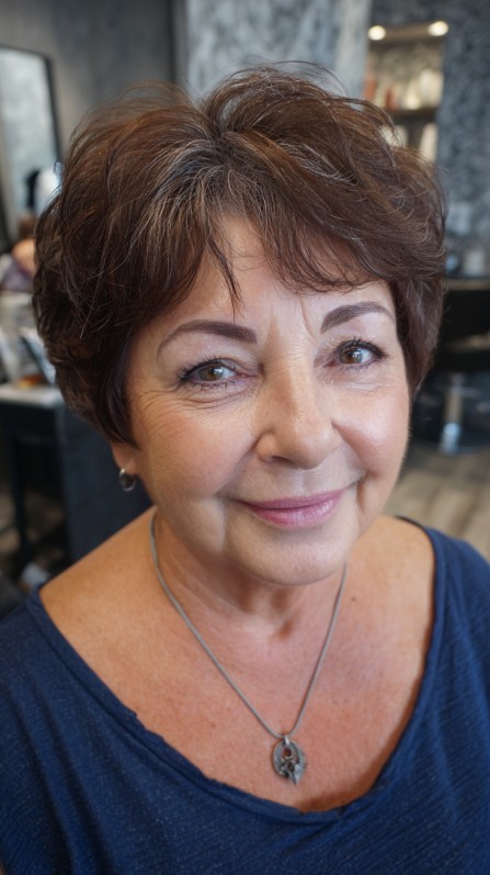 Chic Textured Short Cut with Soft Volume