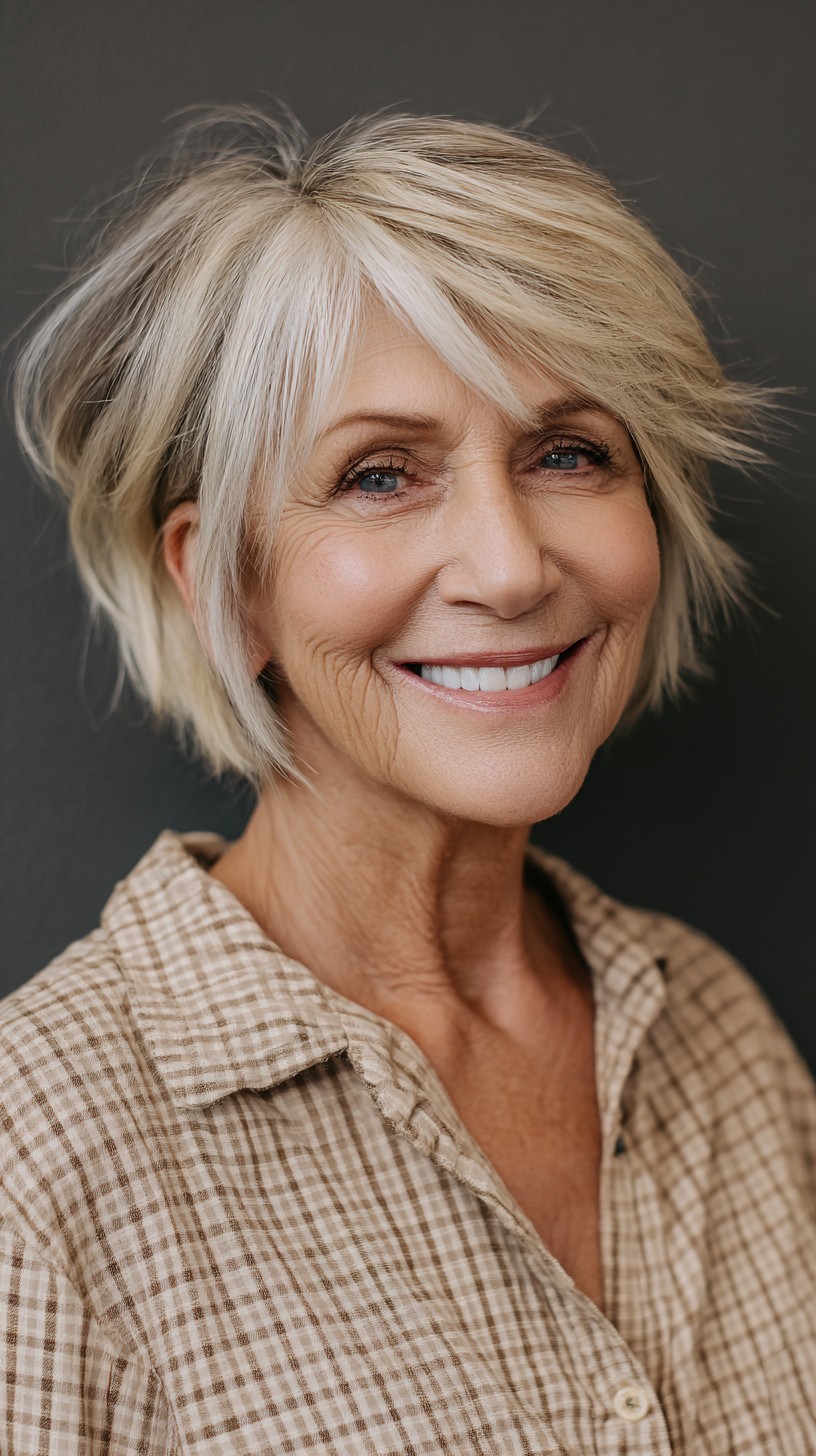 Chic Wispy Bob with Playful Textured Layers