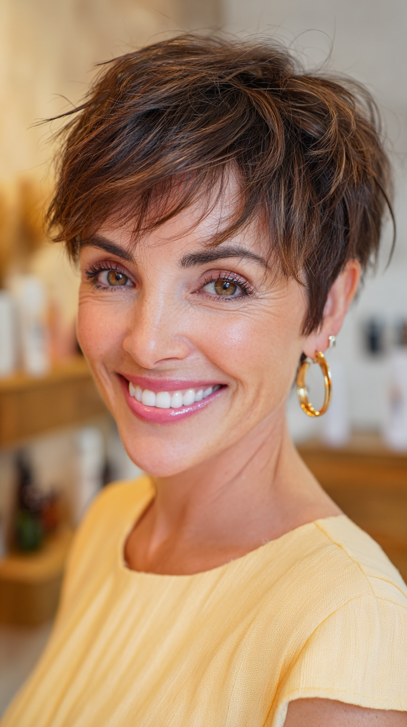 Choppy Textured Pixie with Playful Layers