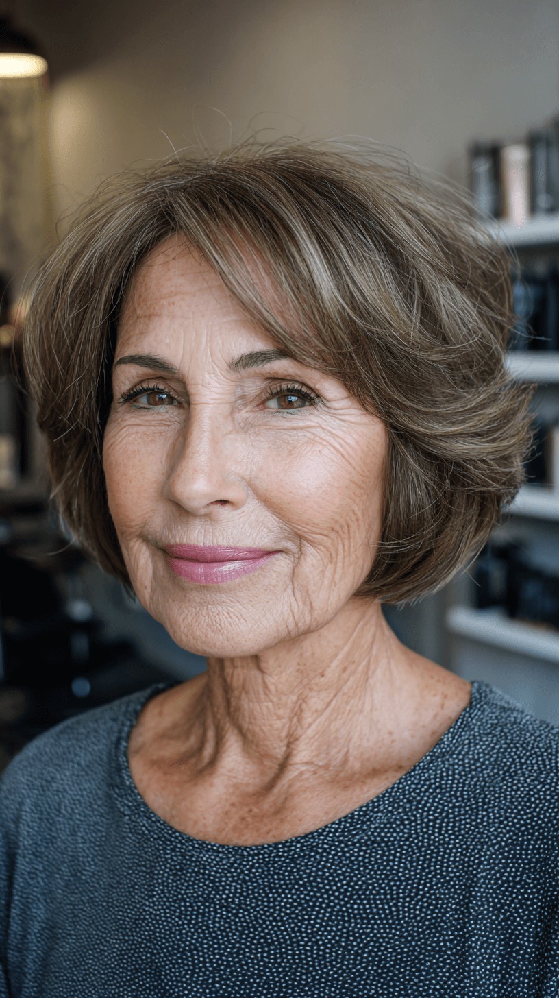 Classic Layered Bob with Soft Volume