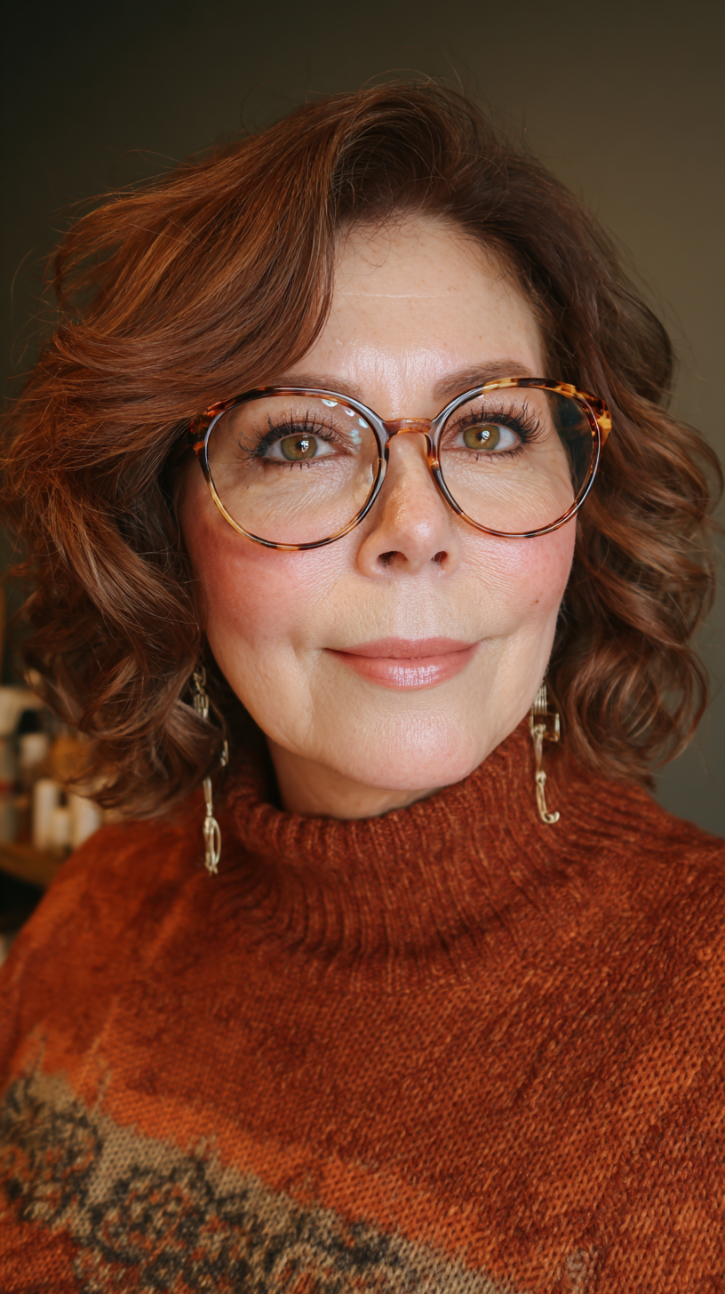 Elegant Curly Shoulder-Length Cut with Soft Layers