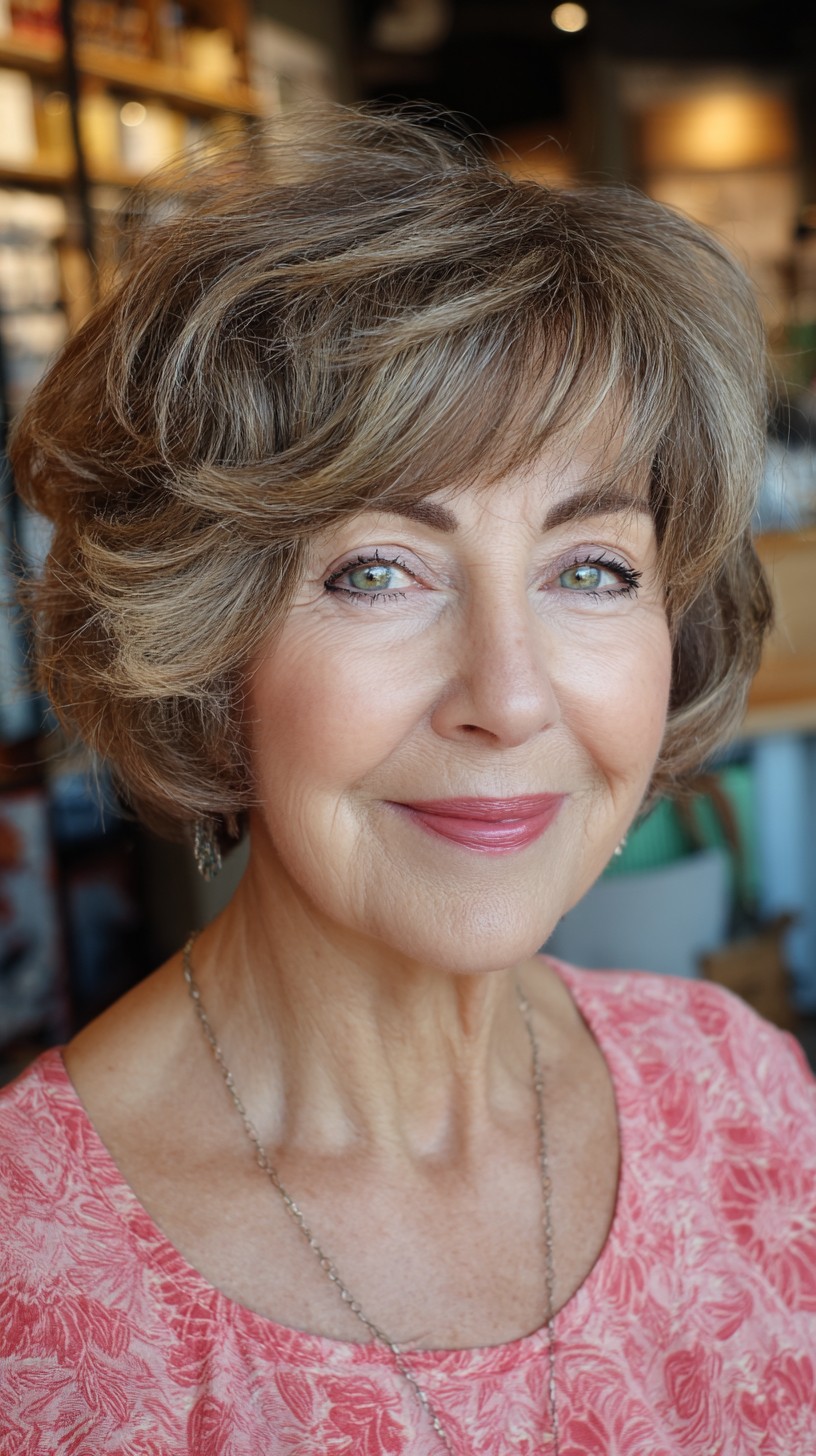 Elegant Textured Bixie Shag with Soft Movement