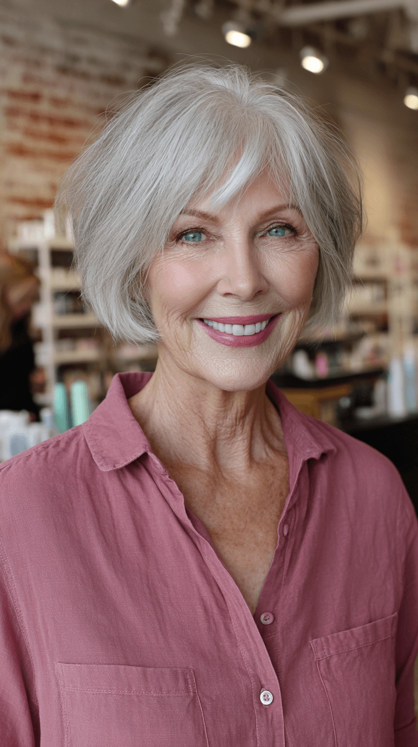Elegant Textured Bob with Subtle Layers