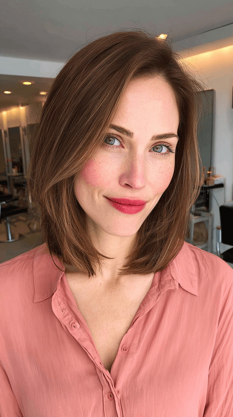 Modern Long Bob with Soft Face-Framing Layers