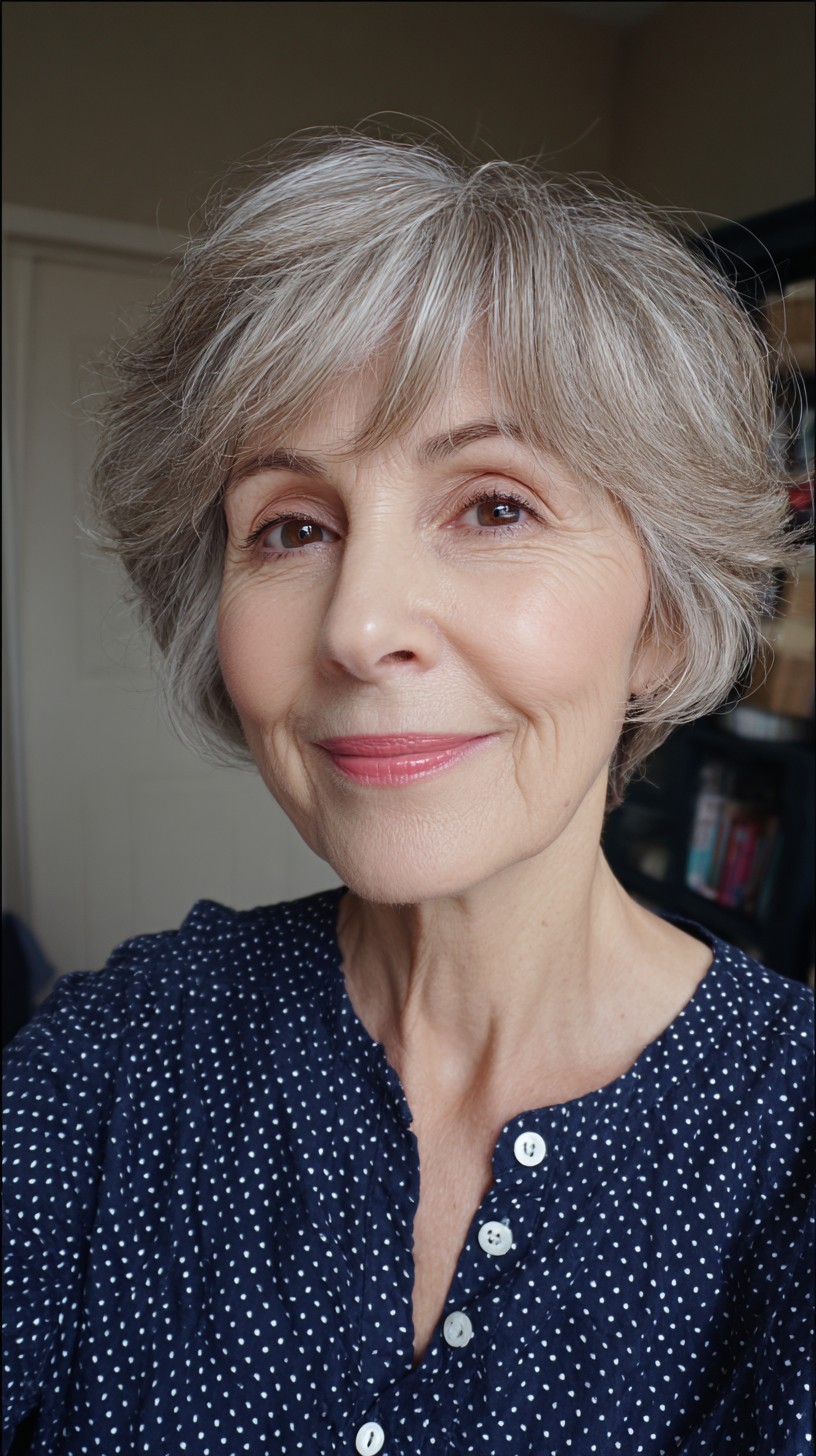 Modern Wispy Bob with Soft Volume