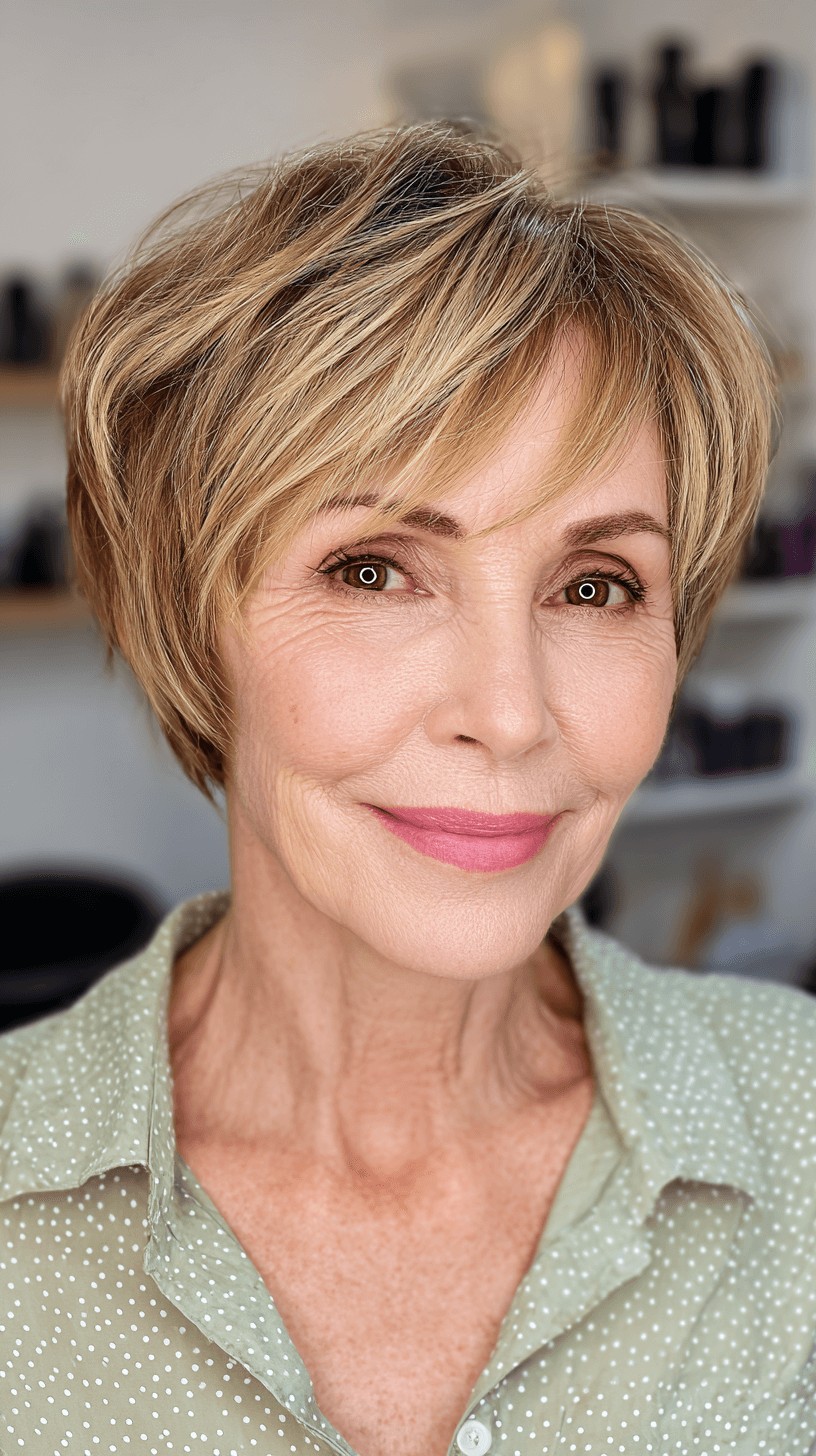 Soft Textured Blonde Bob with Face-Framing Layers