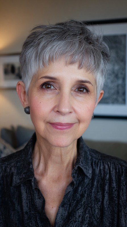 Stylish Short Pixie with Textured Layers