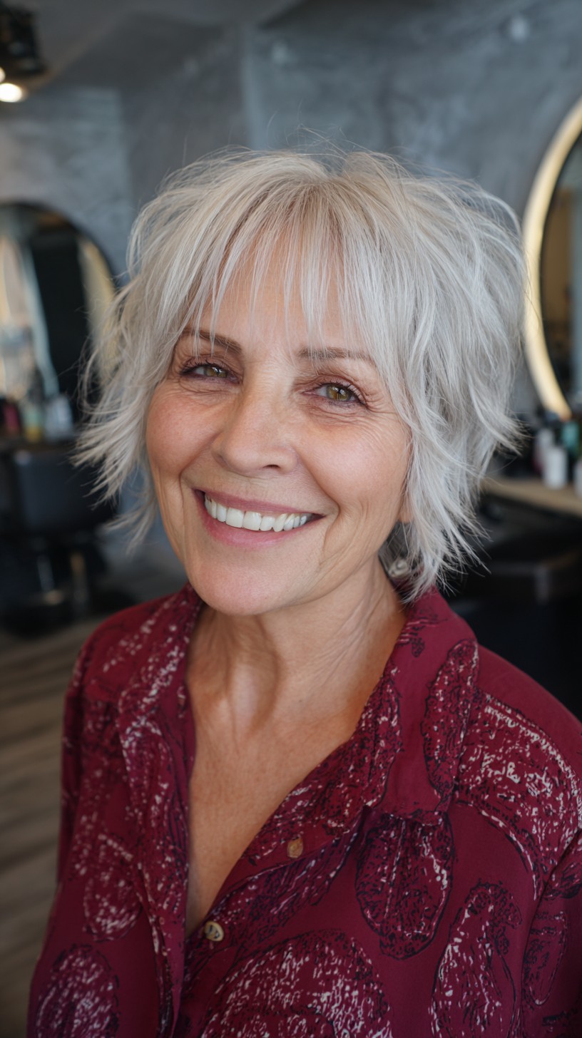 Textured Bixie Shag with Lively Layers