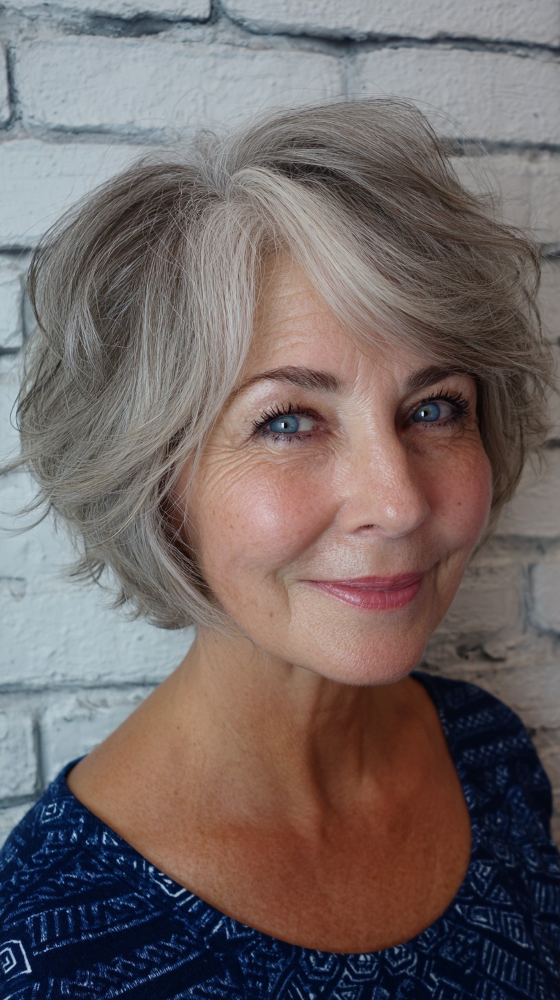 Textured Bixie Shag with Subtle Volume and Soft Layers