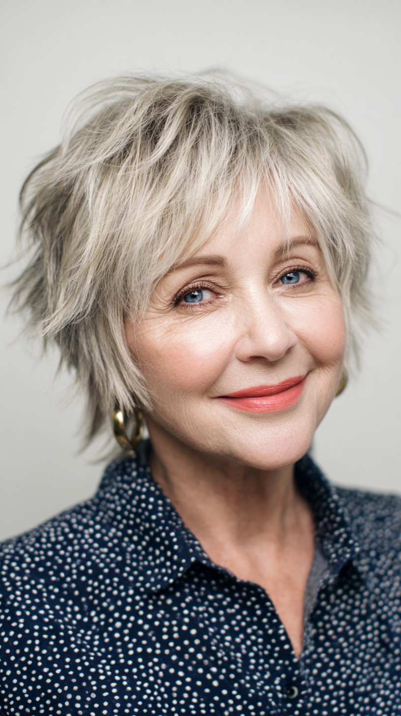 Textured Bixie Shag with Wispy Layers