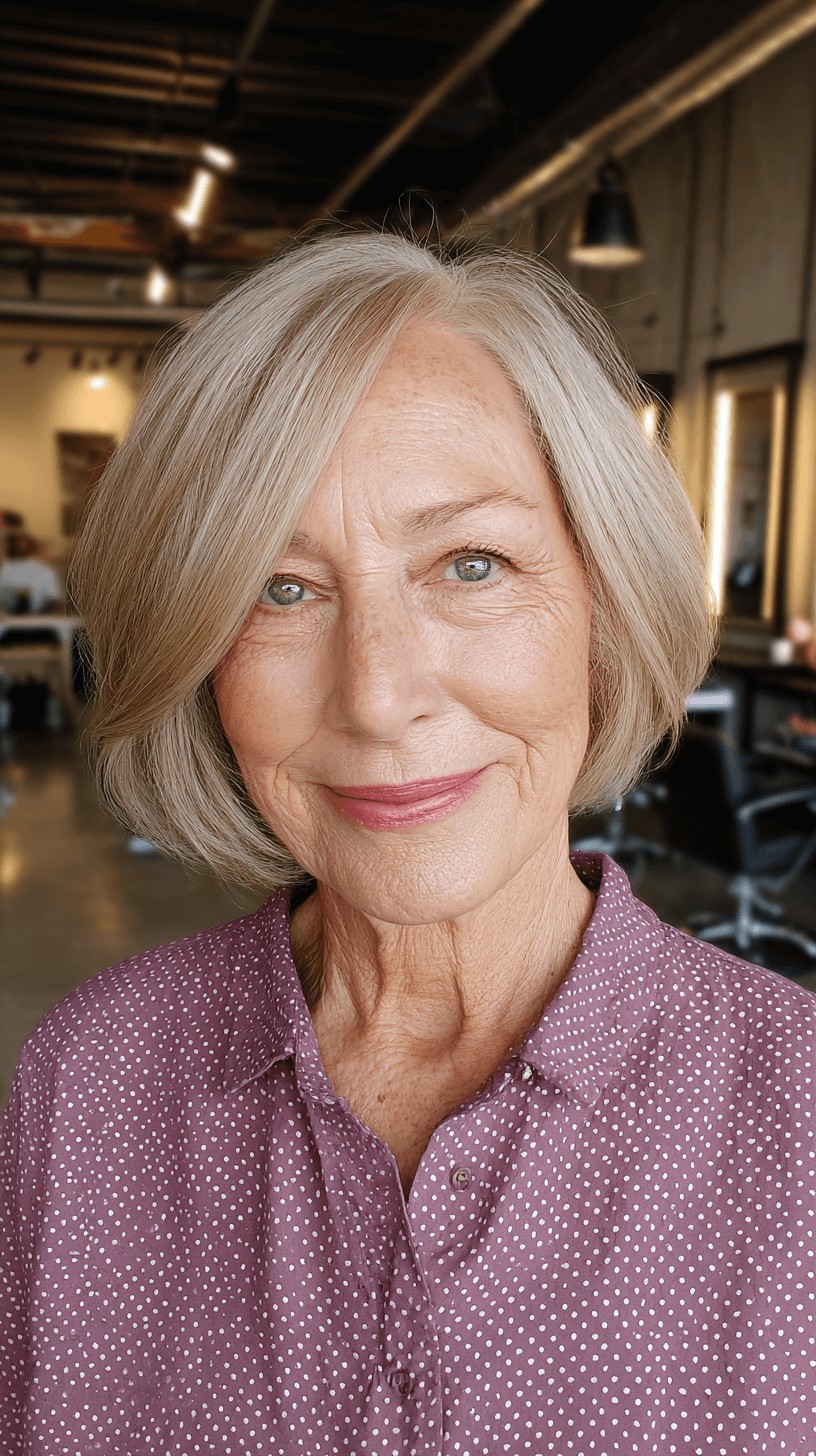 Timeless Soft Blunt Bob with Subtle Volume