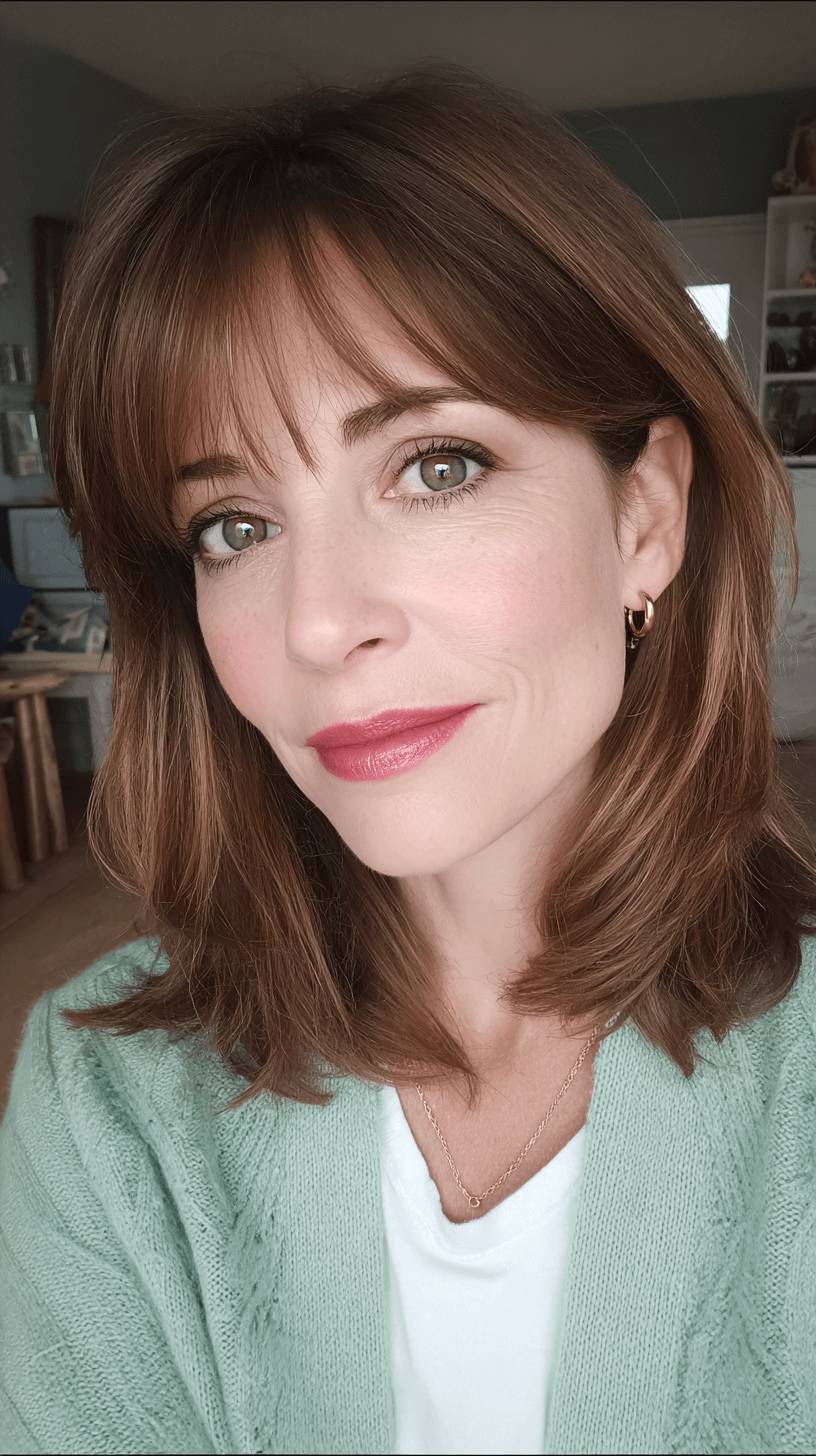 Layered Razor Cut Bangs with Soft Movement