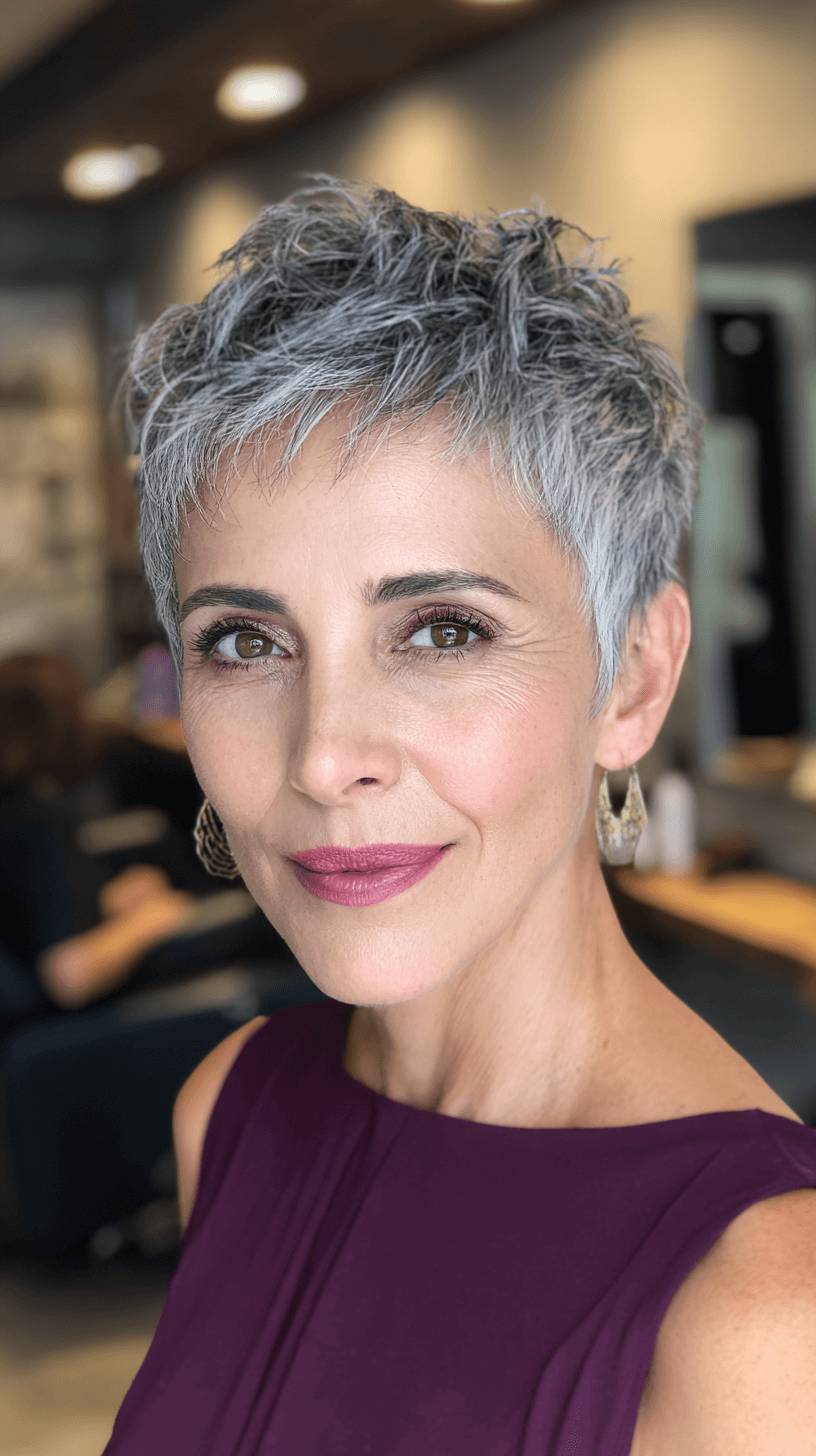 Stylish Textured Short Cut with Effortless Volume