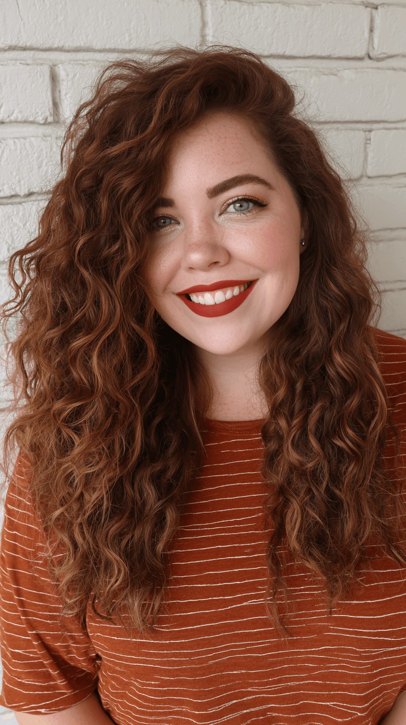 Textured Curly Shoulder-Length Cut with Subtle Layers