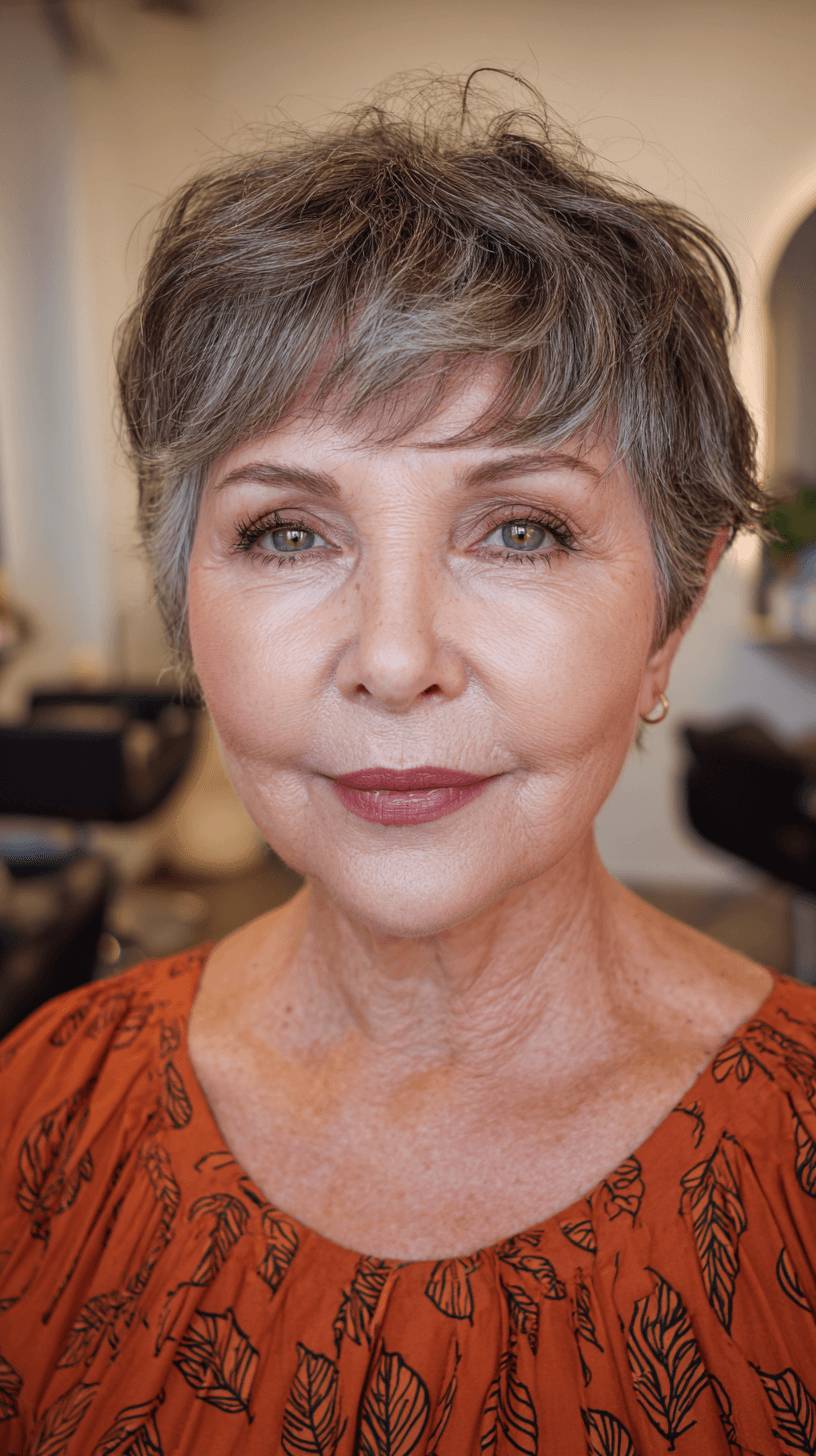 Chic Textured Short Pixie Cut with Soft Layers