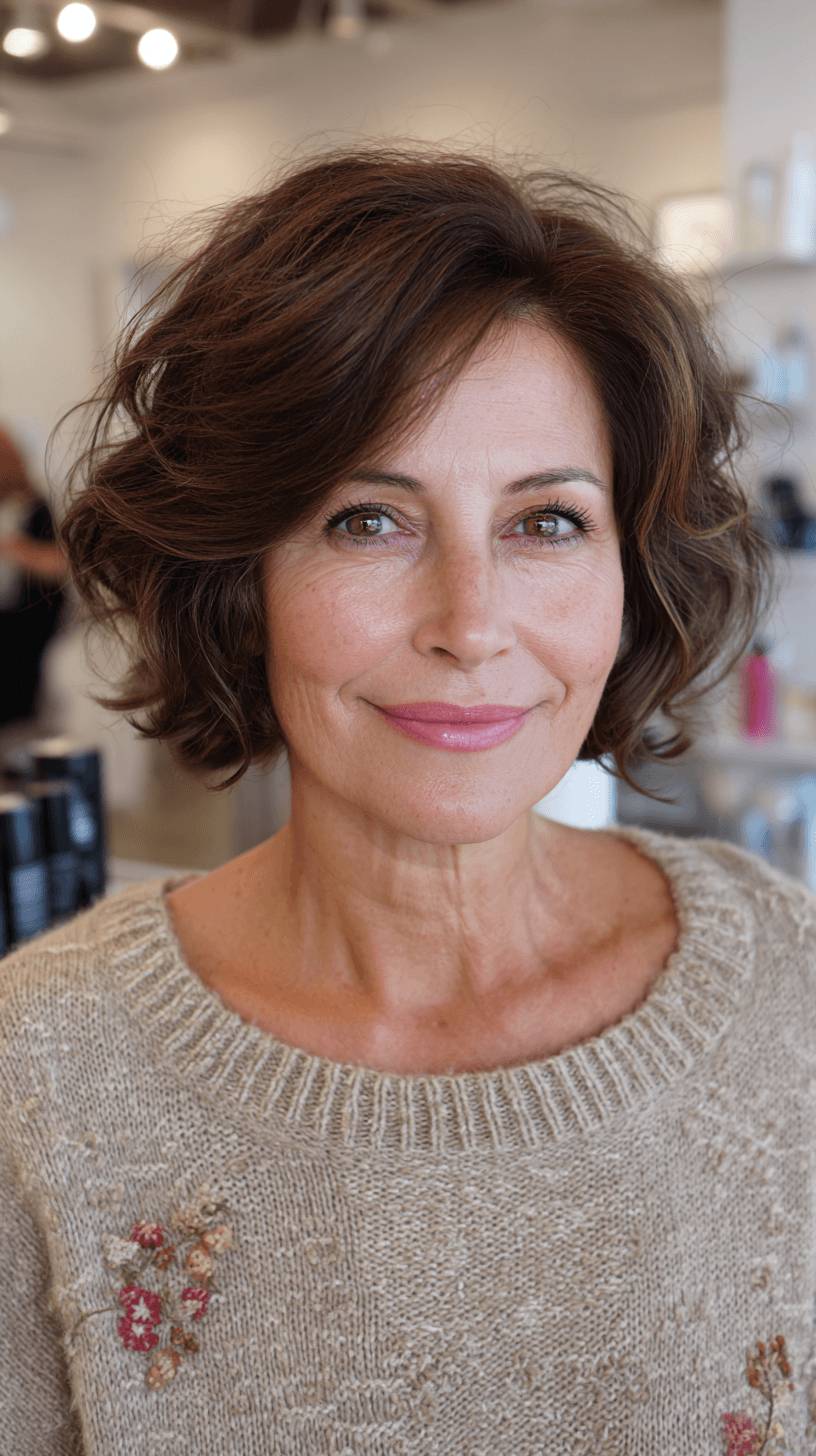 Playful Textured Lob with Soft Waves