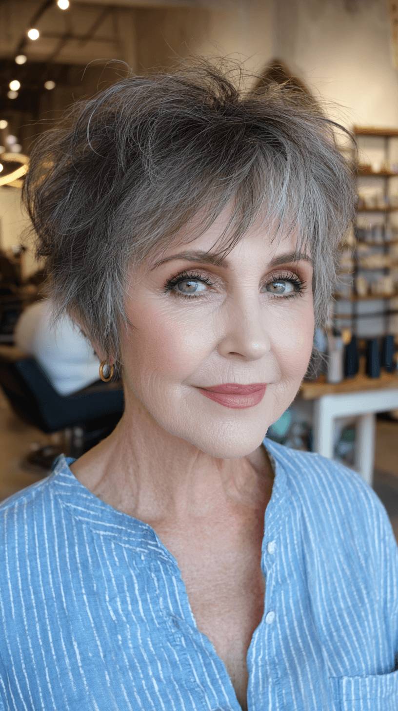 Chic Short Spiky Bob with Volume and Texture