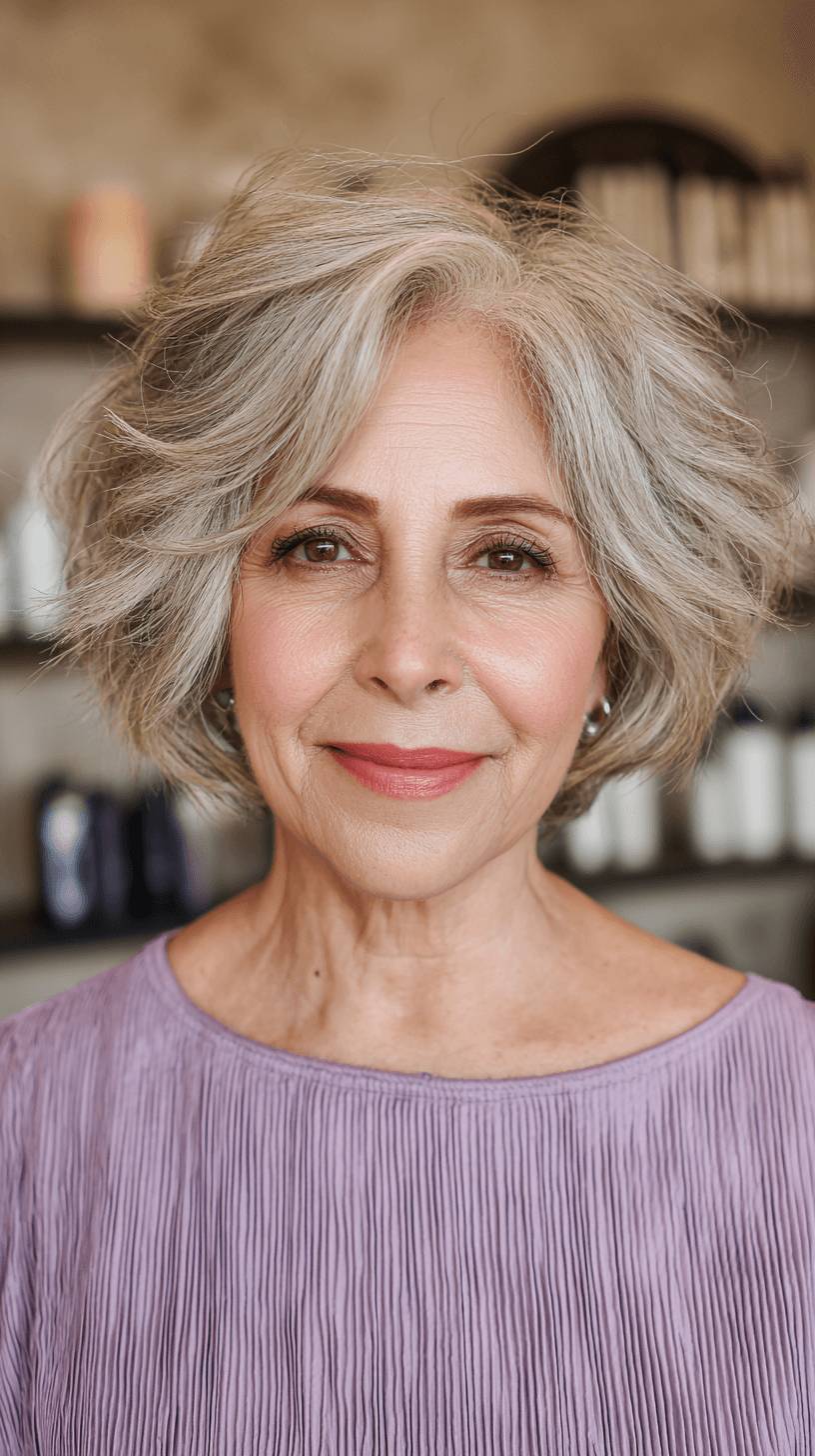 Chic Softly Textured Bob with Gentle Volume