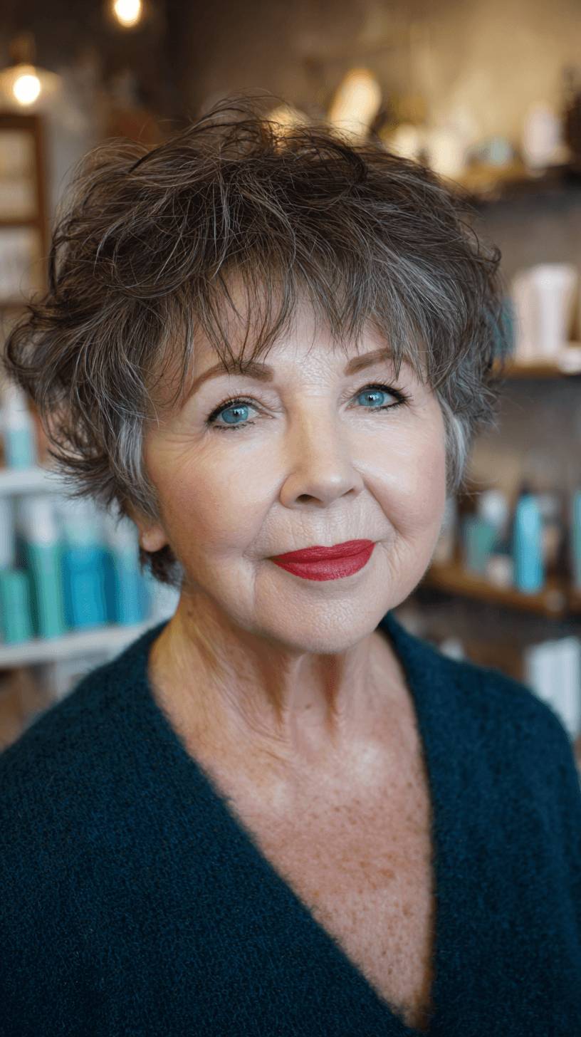 Chic Textured Short Spiky Bob