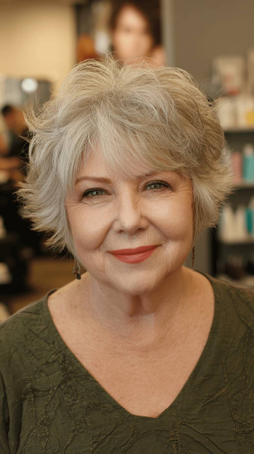 Effortlessly Chic Short Spiky Bob with Textured Layers