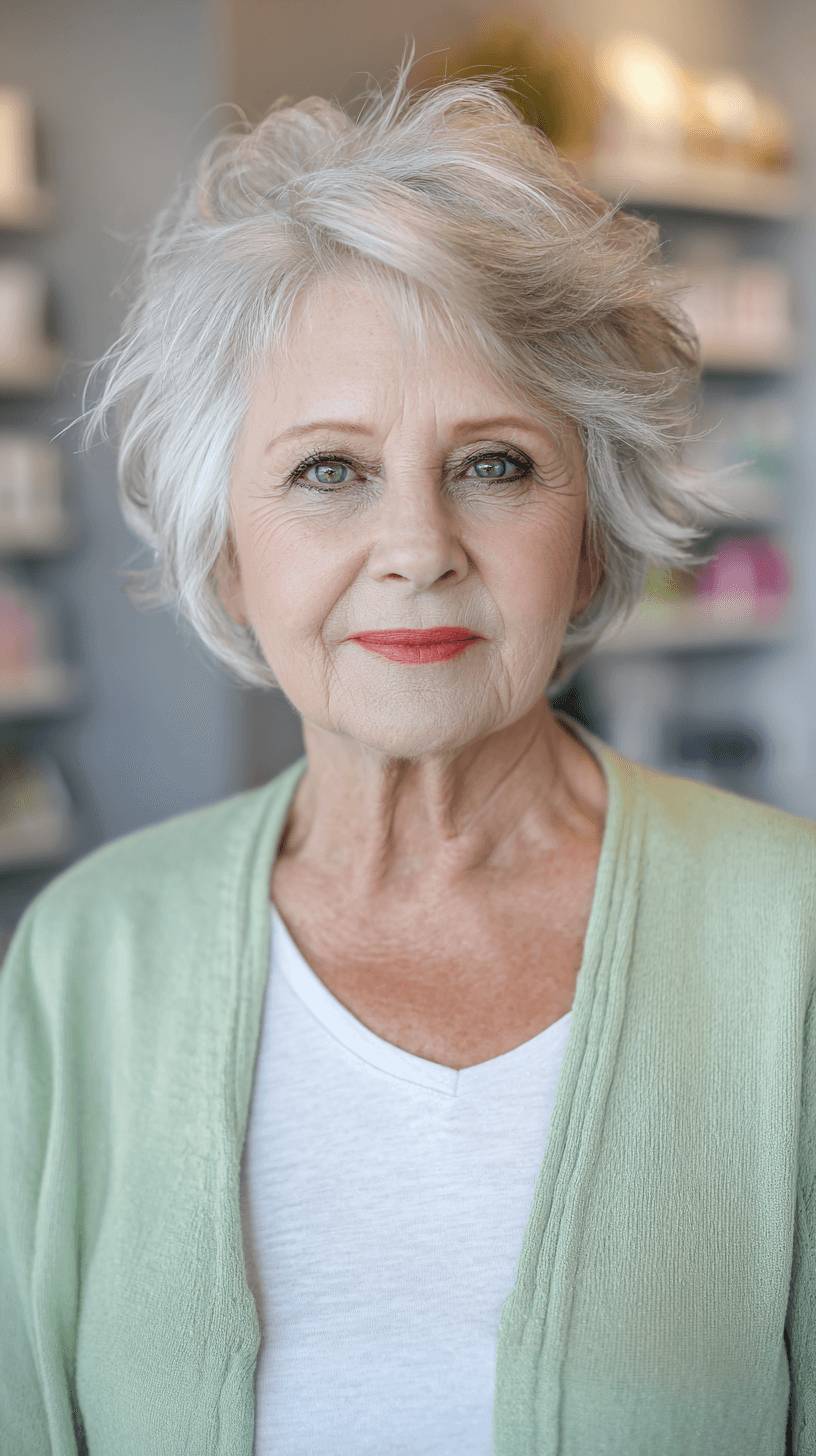 Freshly Textured Short Spiky Bob with Lifting Layers