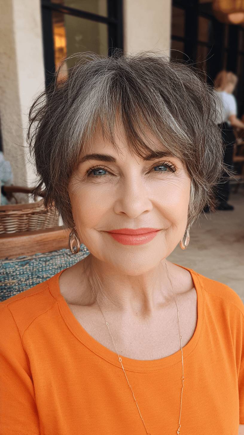 Modern Textured Short Bob with Fluffy Layers