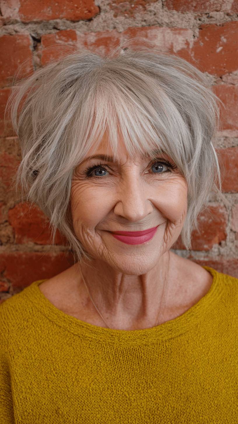 Textured Short Spiky Bob with Dynamic Layers