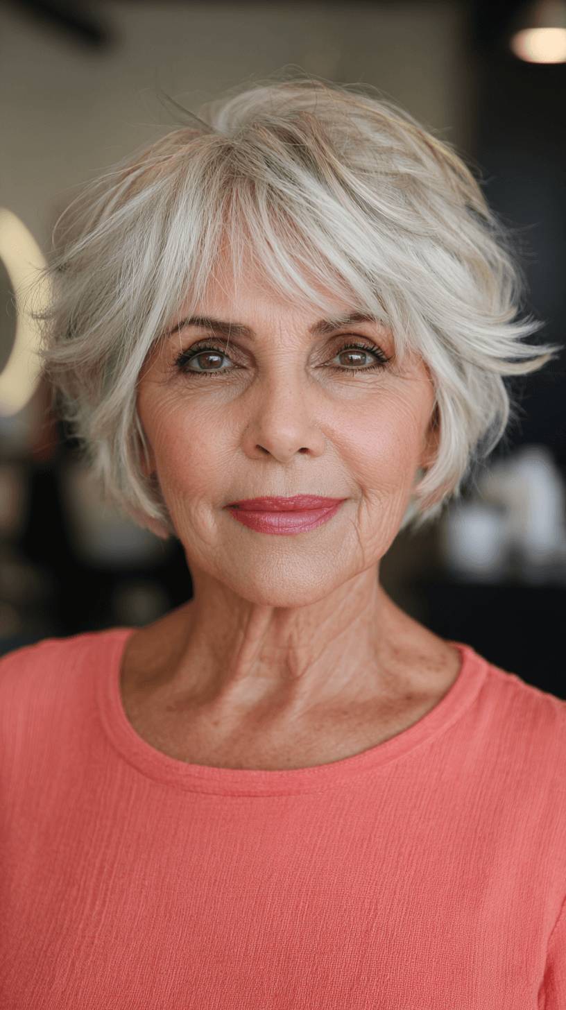 Textured Short Spiky Bob with Effortless Layers