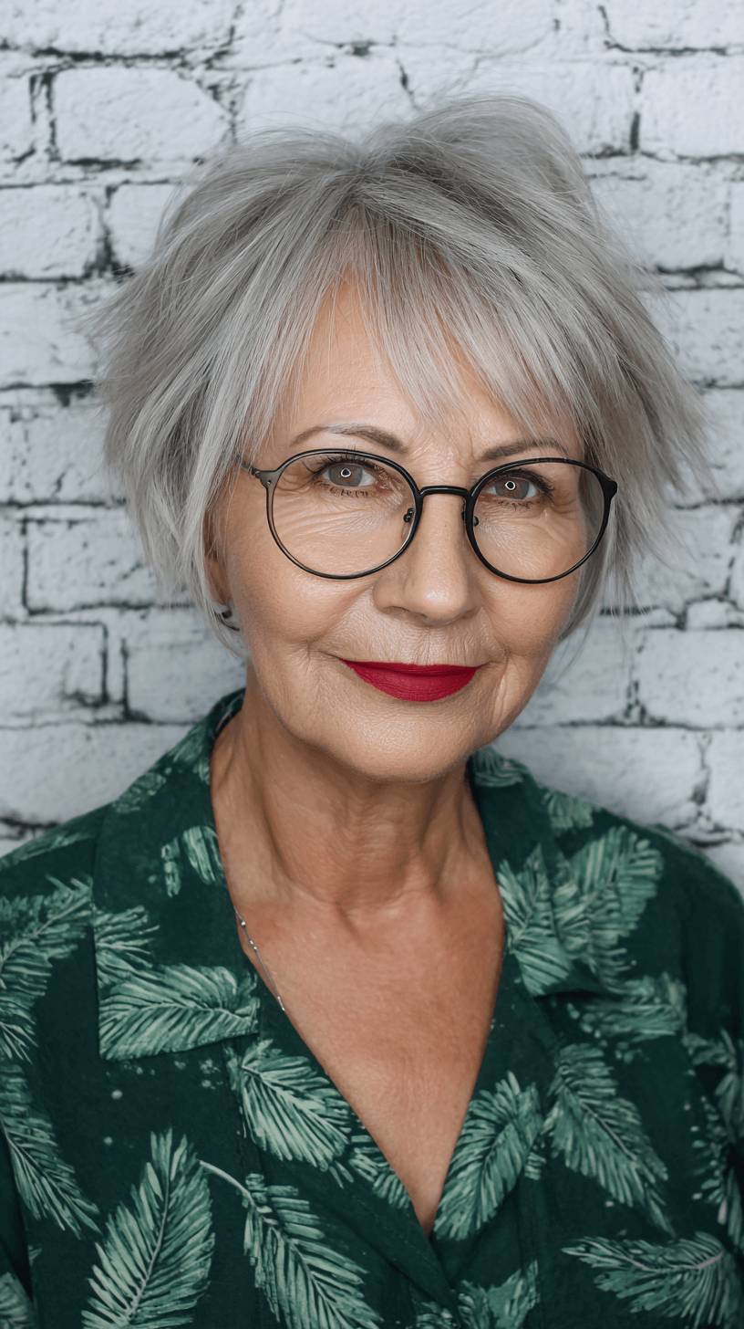 Textured Short Spiky Bob with Effortless Volume