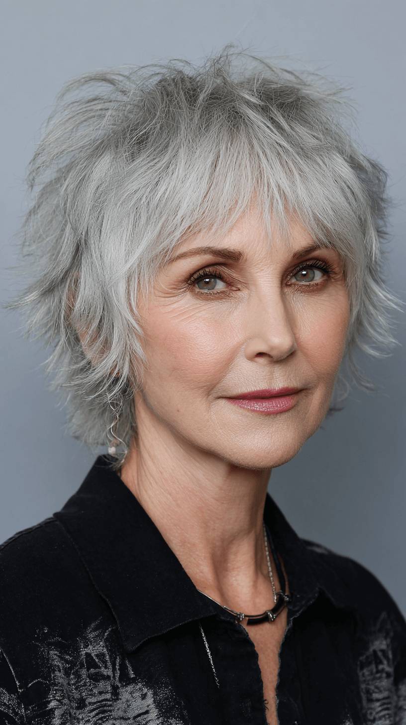 Textured Short Spiky Bob with Lifting Layers