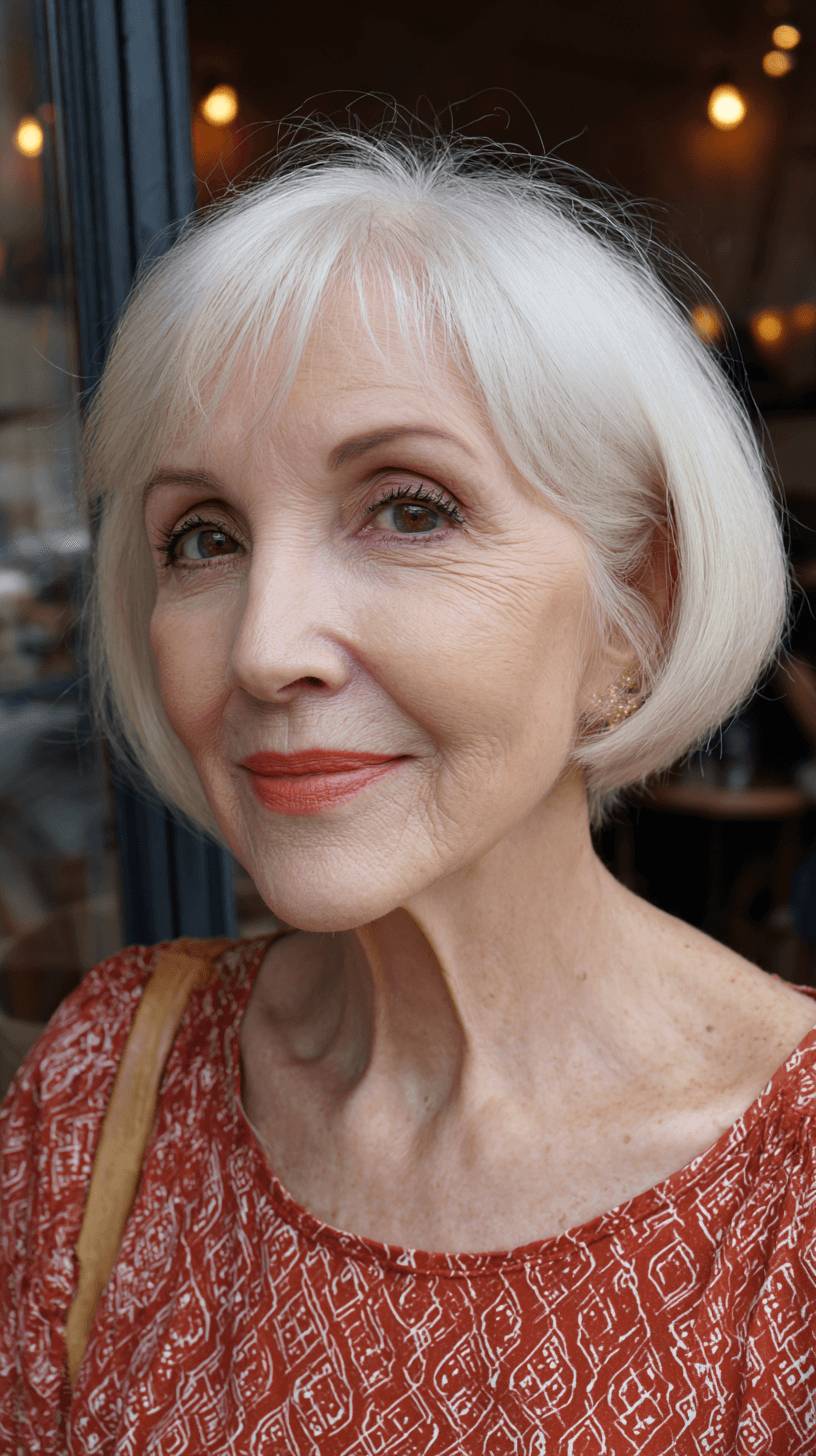 Chic Textured Bob with Soft Face-Framing Layers